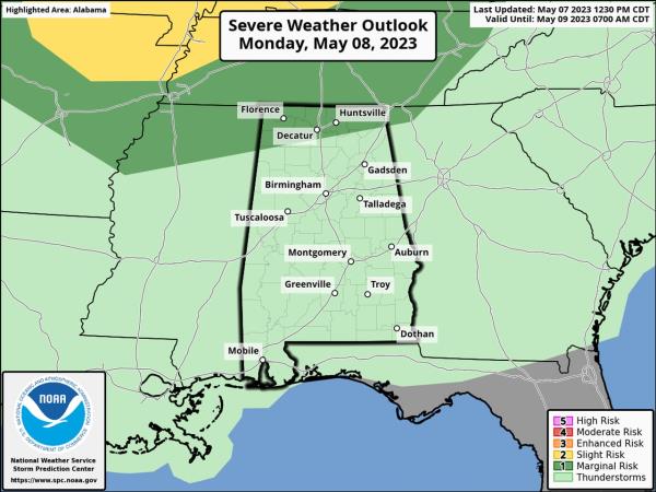 Mo<em></em>nday severe weather outlook