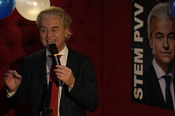 Geert Wilders, leader of the Party for Freedom.