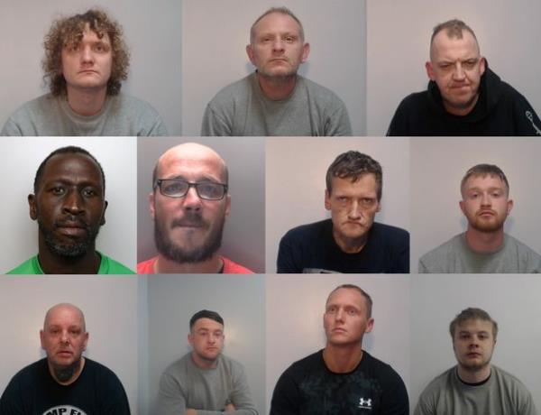 Left to right, top: James Mulligan, David Keenan, Damian Batty; middle: Sibu Ngema, Michael Woodhouse, Brian Mulligan Snr, Lee Hamlet-Clorley; bottom: Gary Holtham, Tony McGoff, Brian Mulligan Jnr, Christopher Thornton