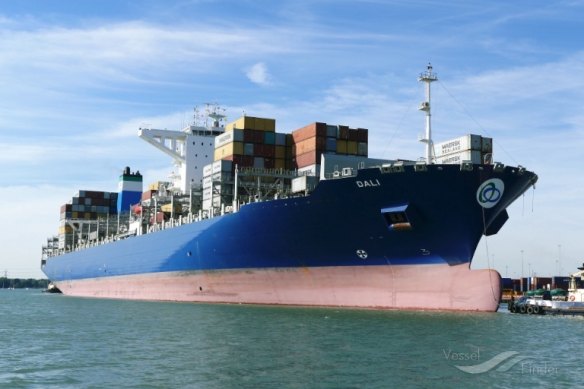 The co<em></em>ntainer ship Dali in 2016.
