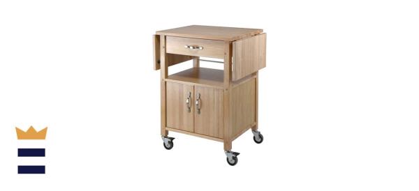 Winsome Wood Drop-Leaf Kitchen Cart
