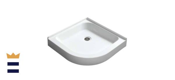 Anzzi Randi Double Threshold Shower ba<em></em>se in White